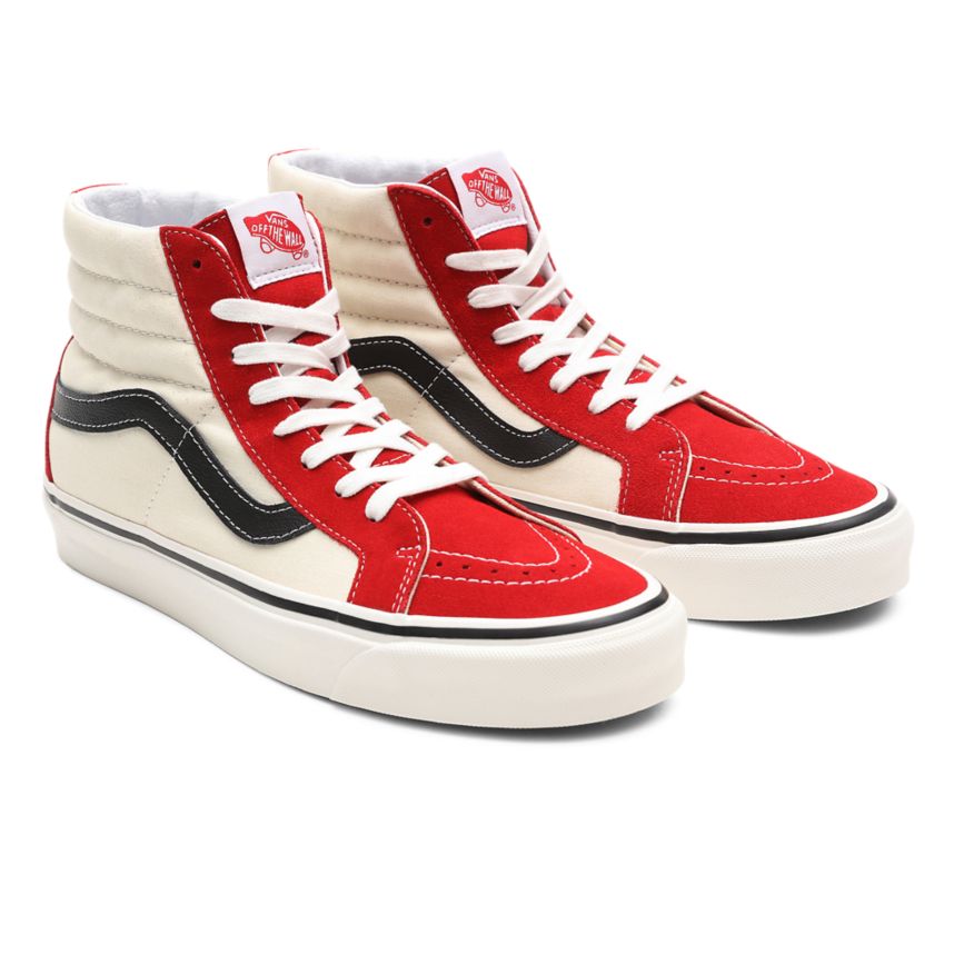 Vans Anaheim Factory SK8-Hi 38 DX Dam Röda/Vita/Svarta - Vans Höga Skor SE (FLXPC0147)